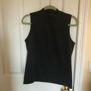 J crew mock neck tank, slate gray